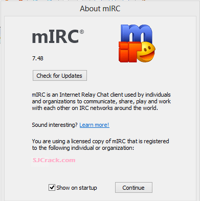 how to bypass mirc registration